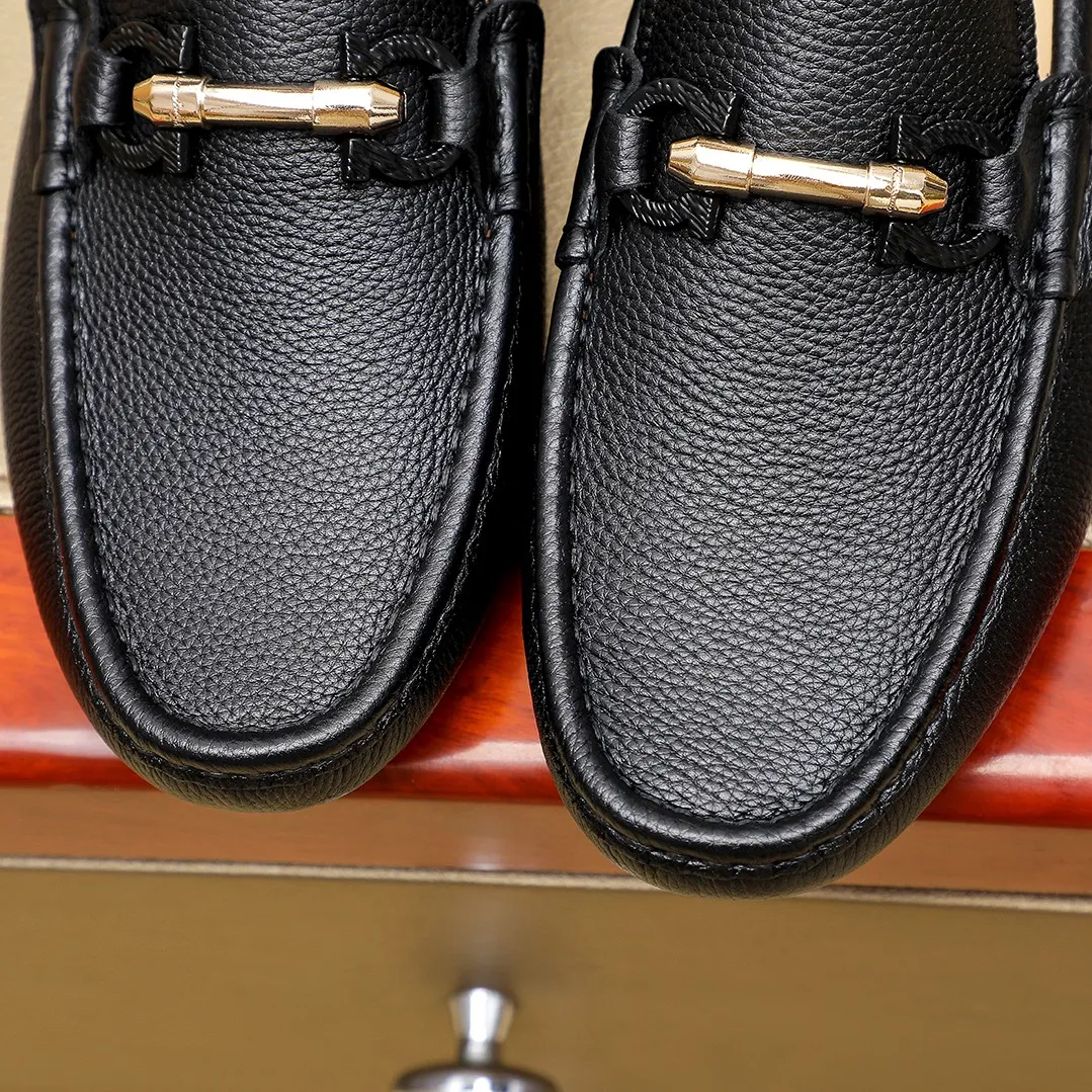 Men's shoes 💰360 🕷🕷【Ferragamo】Ferragamo Popular fashionable casual slip-on shoes🇨🇳Official website counter 1:1 production, original mold opening💯Good quality visible, imported high-end first-layer calfskin, luxurious pigskin lining🌿Very clear texture, high-quality waterproof, non-slip and wear-resistant outsole🎋High quality and low price, truly handmade🍓Color, code number 38-45